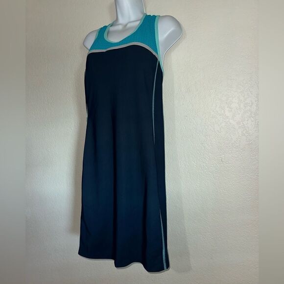 TITLE NINE T9 US S Navy Twisted Sister Racerback Active Sport Bra Dress‎ - Picture 2 of 7